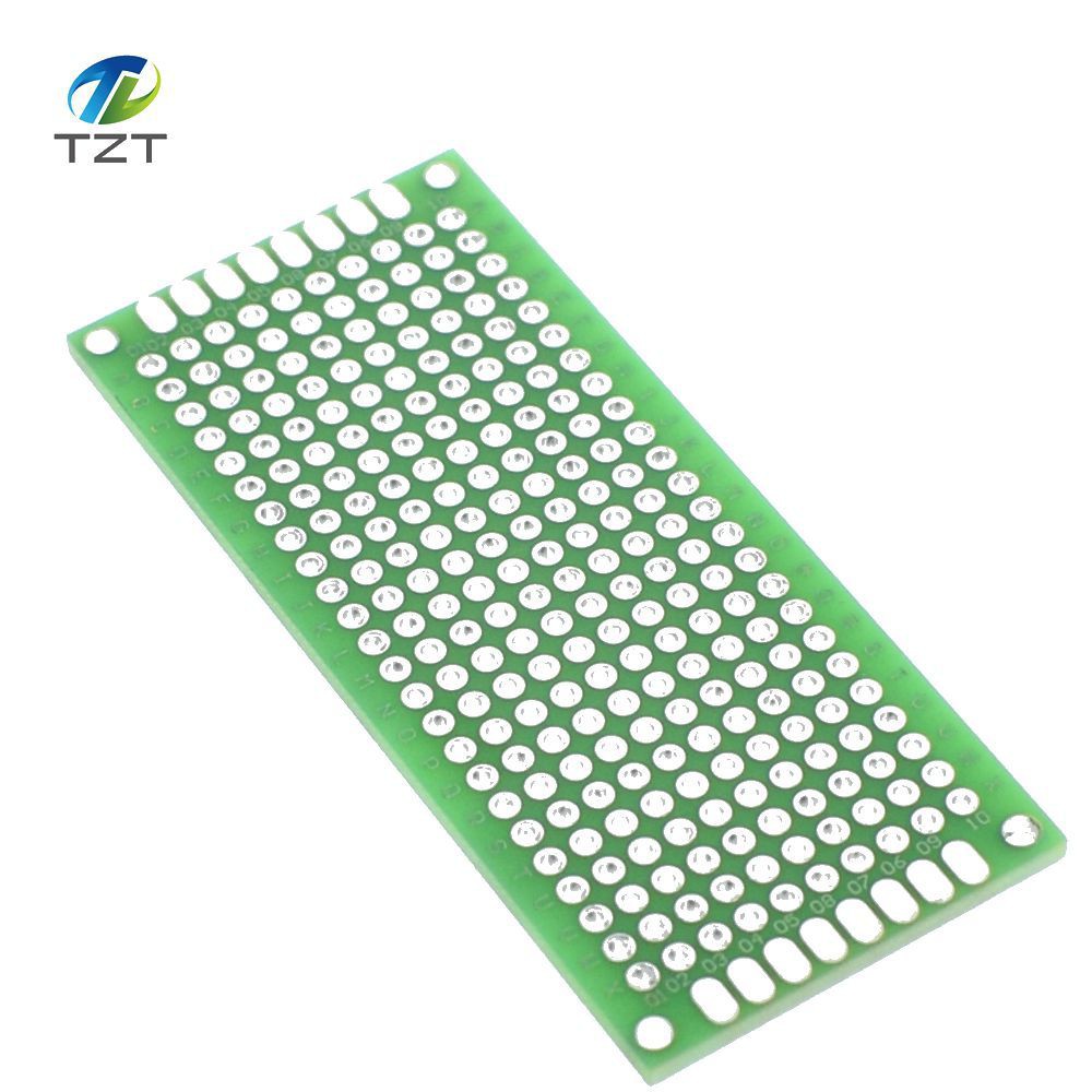 3x7cm Tin Spray Double Sided Solderable FiberGlass Perf Board PCB