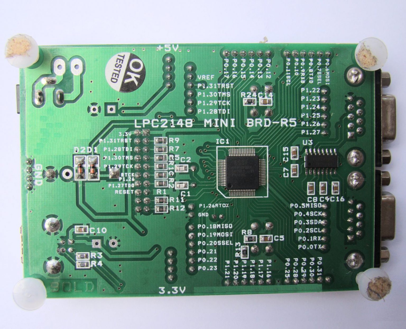 Mini LPC2148 ARM7 Development Board - Hacktronics