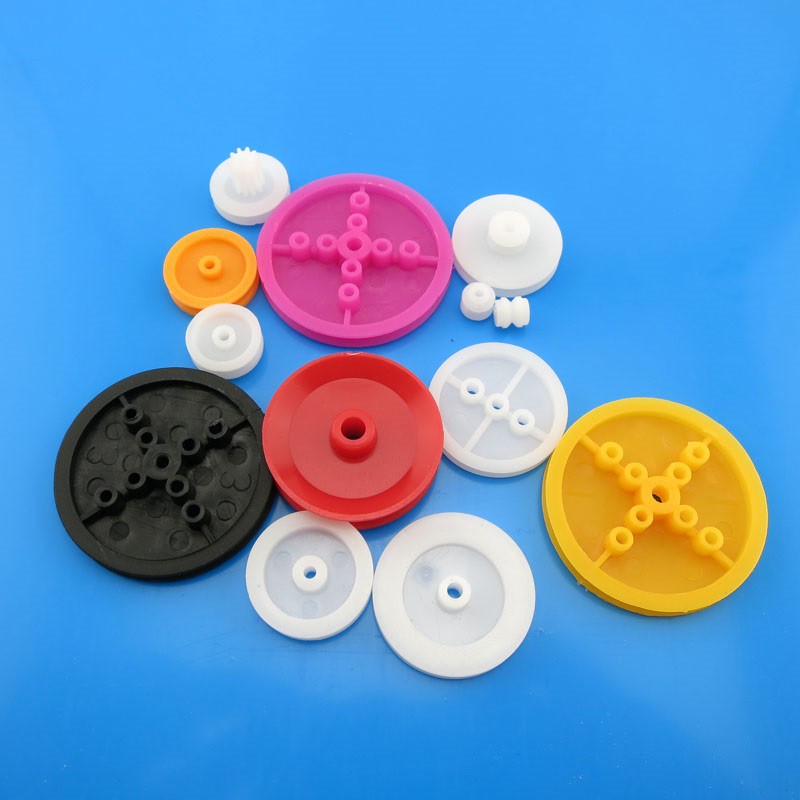 Plastic Pulley Group (13 Kinds) DIY Manual Science Toy Plastic Pulley ...