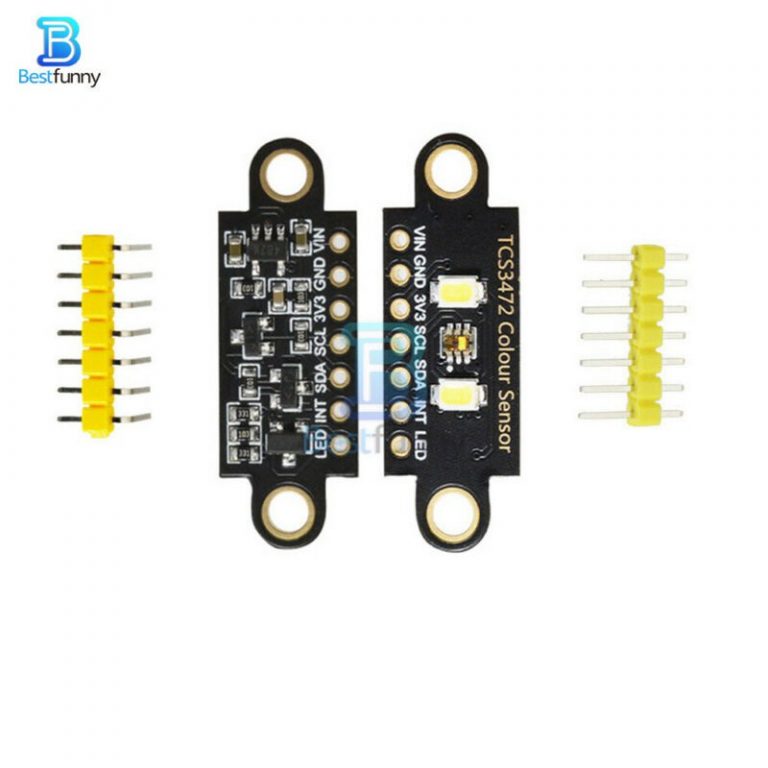 TCS34725 Color Recognition RGB I2C Sensor Bright Light Led - Hacktronics