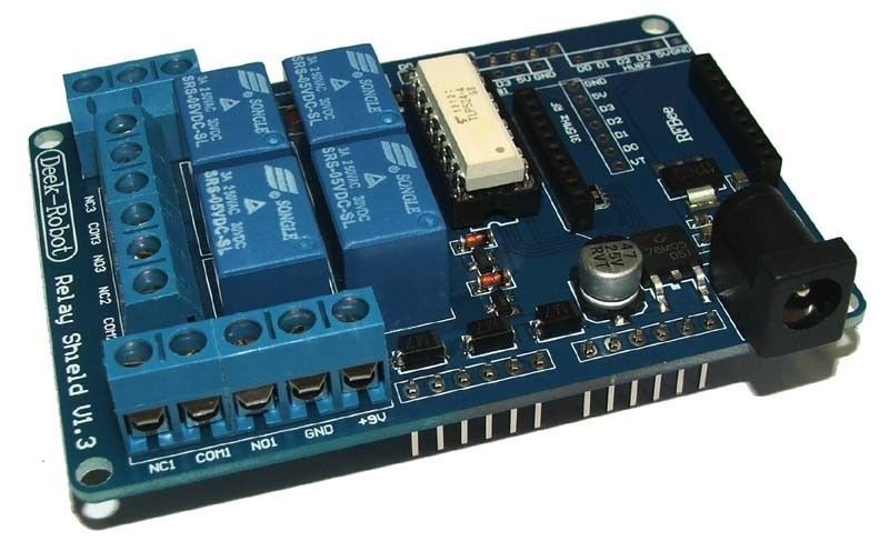 70W DC 4-Mechanical Relays shield 9V For Arduino UNO R3 XBEE 315 433MHz ...