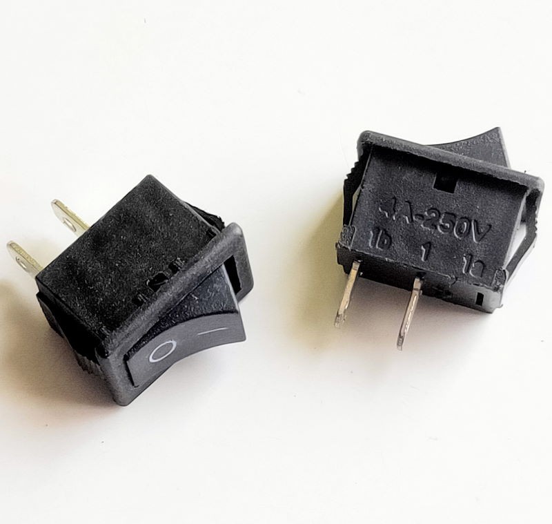 Black Color ON/OFF Rocker Switch - Hacktronics
