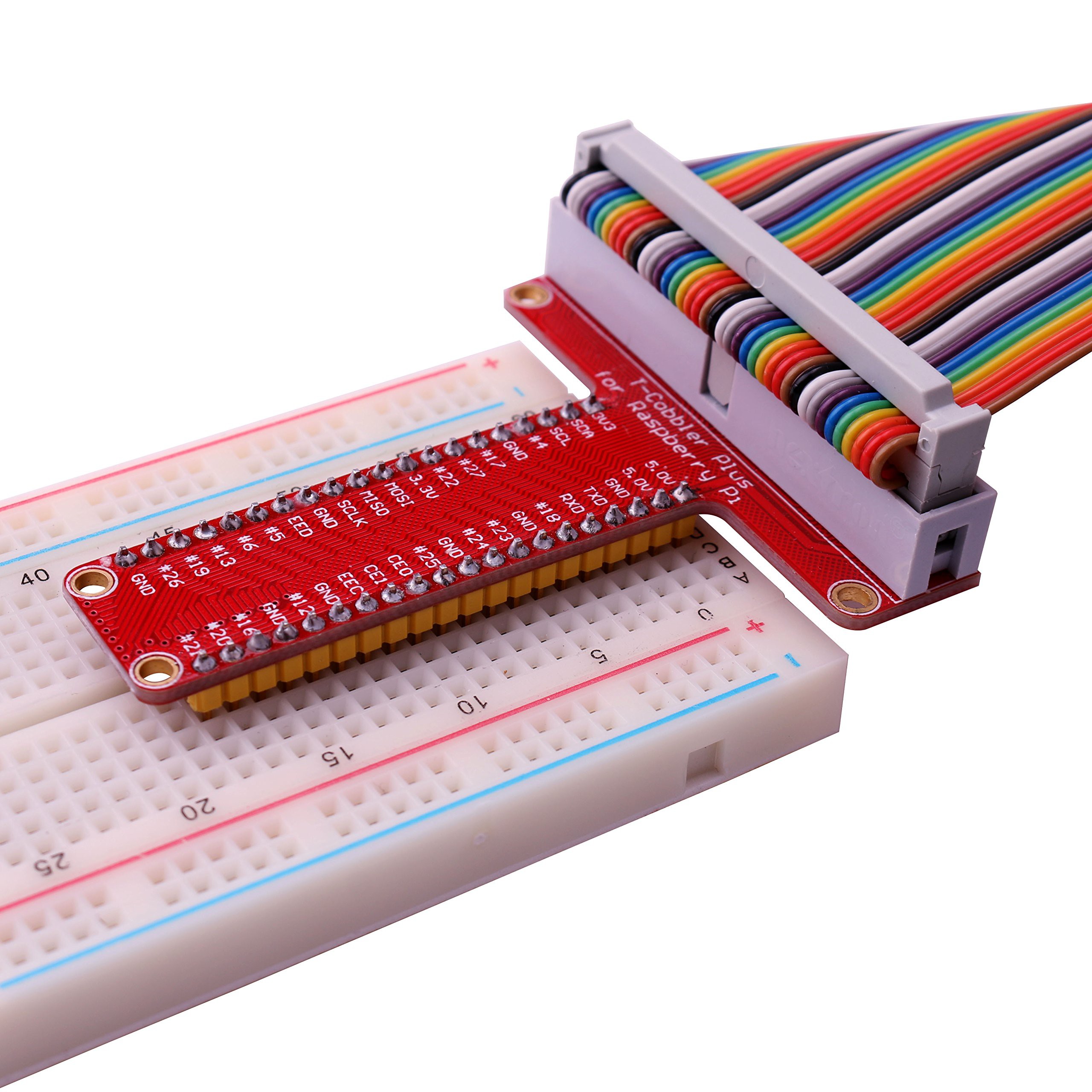 Raspberry Pi B+ GPIO Expansion Board T-Cobbler with 40 Pin Extension ...