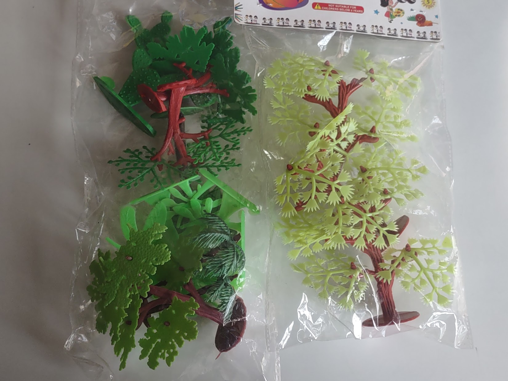 Artificial Mini Plastic Tree for Project Making and Decoration