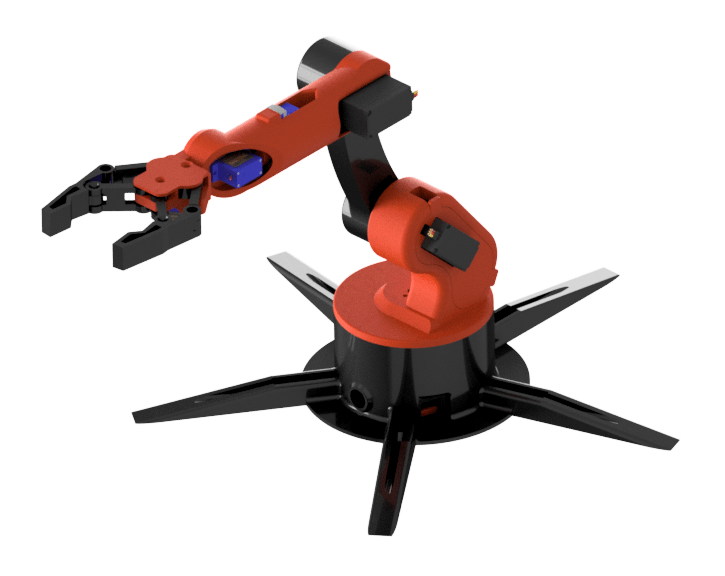 Bluetooth Controlled Robotic Arm v4 Complete Kit: 5 Degree of Freedom ...